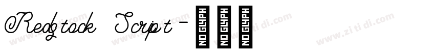 Redstock Script字体转换